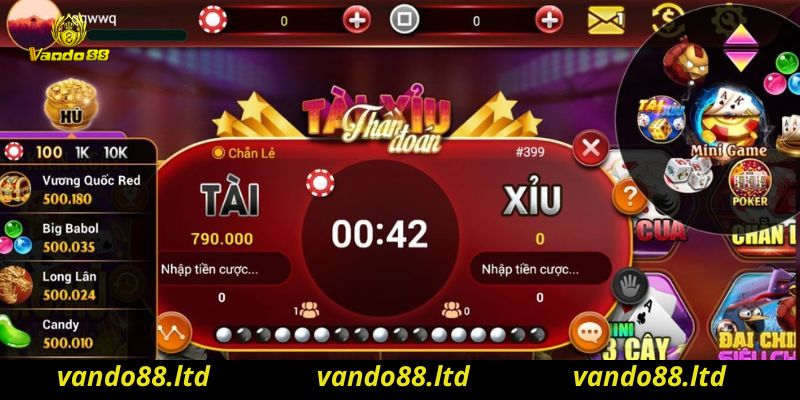 Lưu ý khi chơi Game tài xỉu Vando88 online